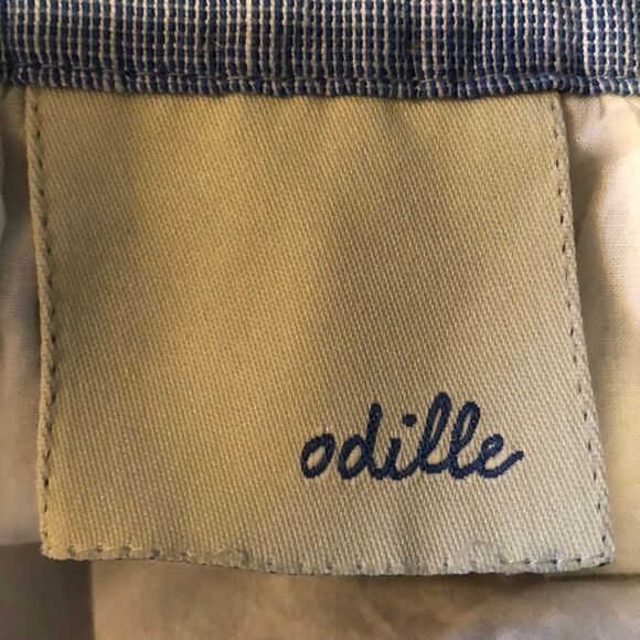 Anthropologie Odille Alpine Dream Skirt Blue Chambray Small - Picture 8 of 8